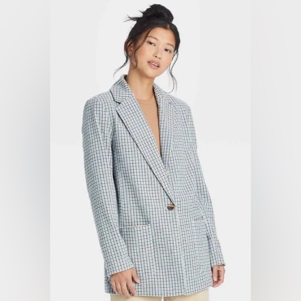 A New Day Target Plaid Oversized Blazer
